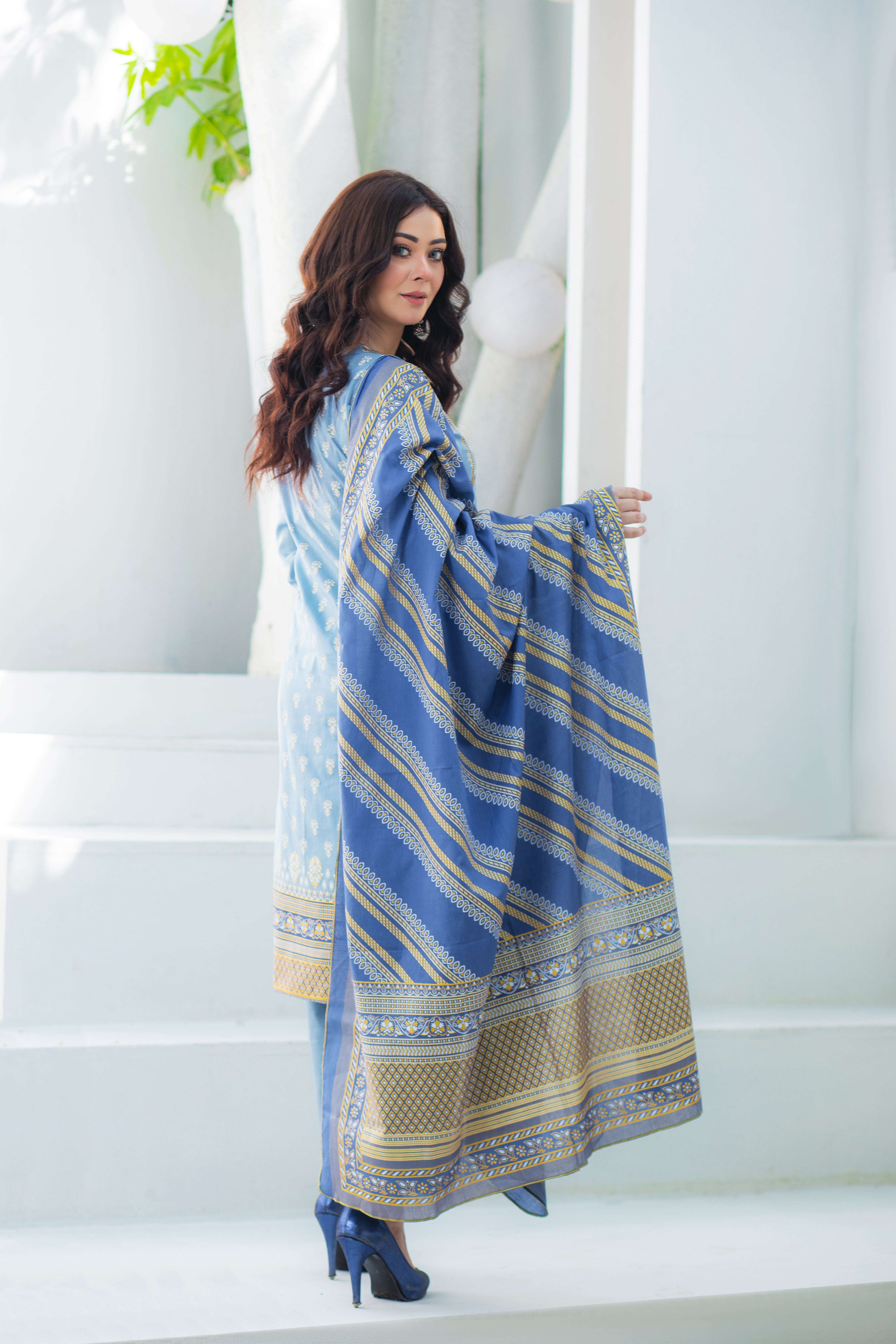 Blue Mirage stitched 3pc