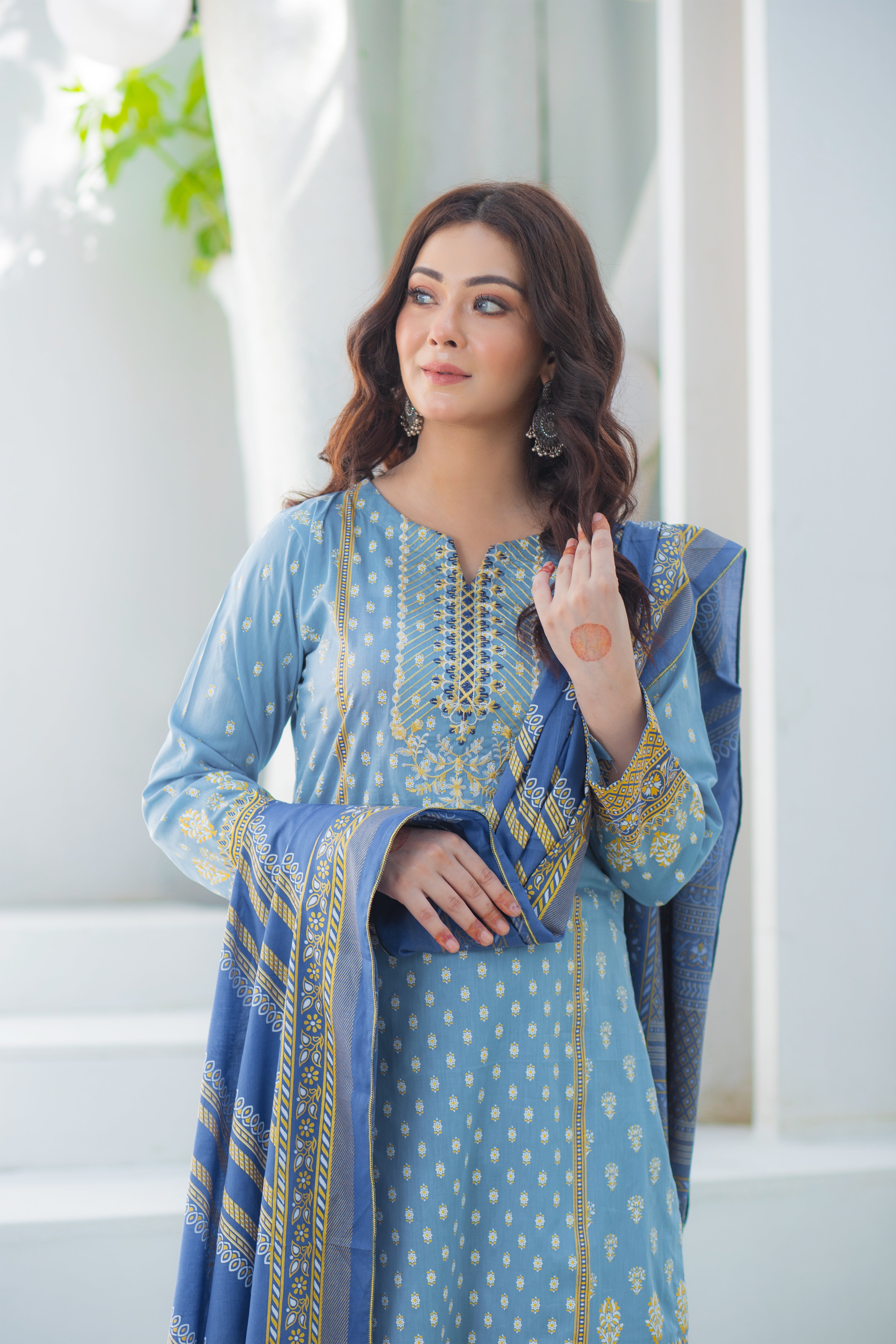 Blue Mirage stitched 3pc