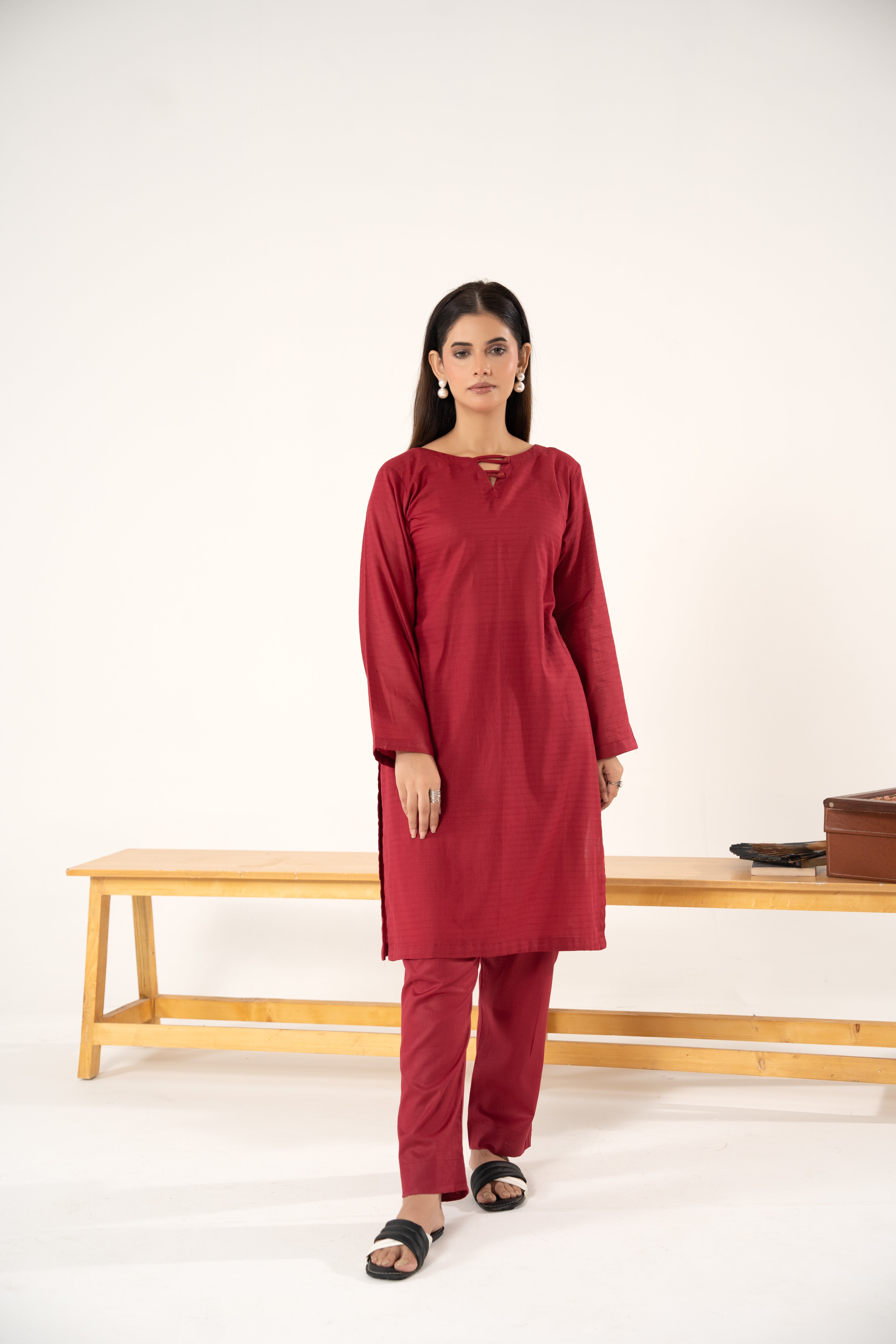 MaroonSage - 2PC - Stitched