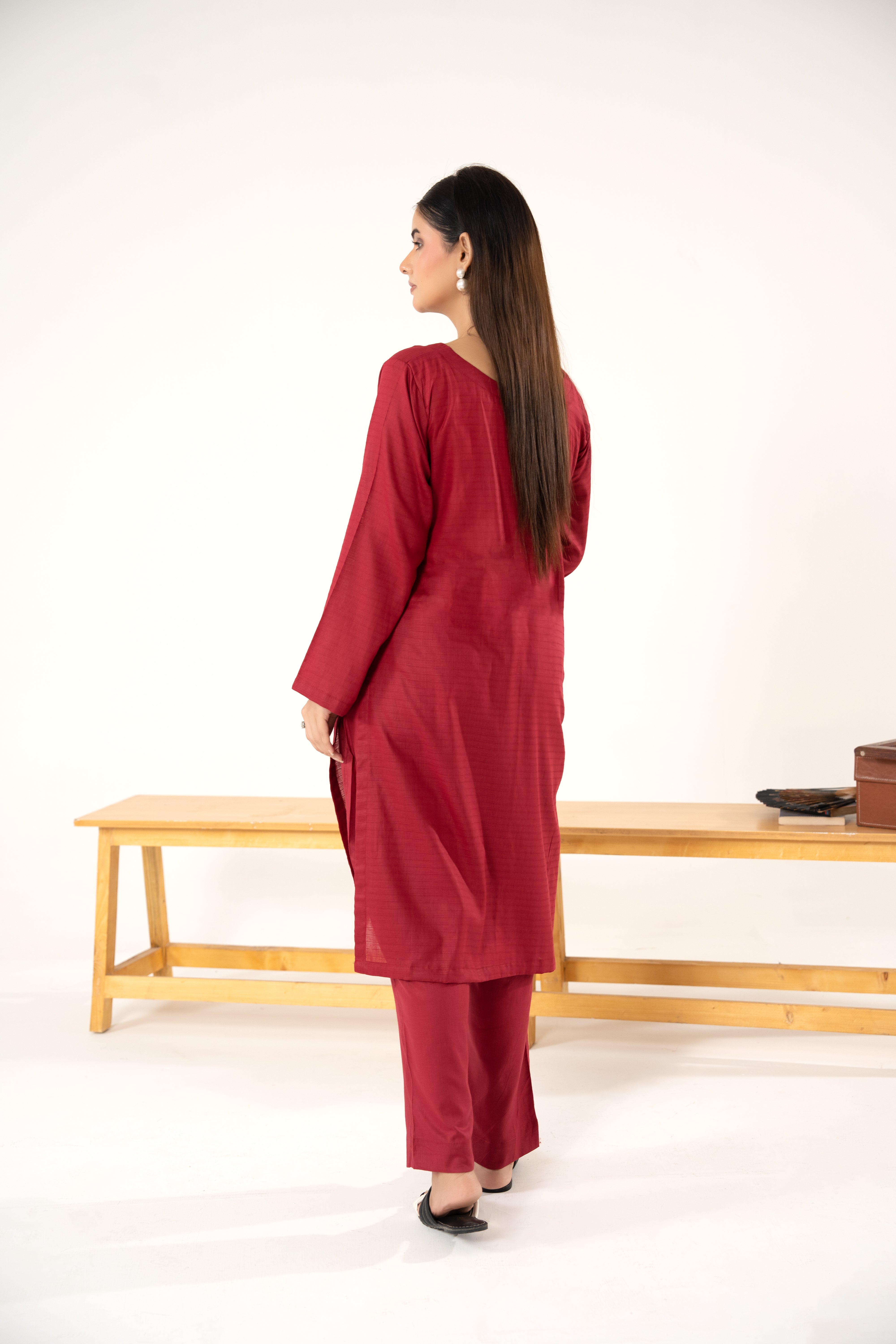 MaroonSage - 2PC - Stitched