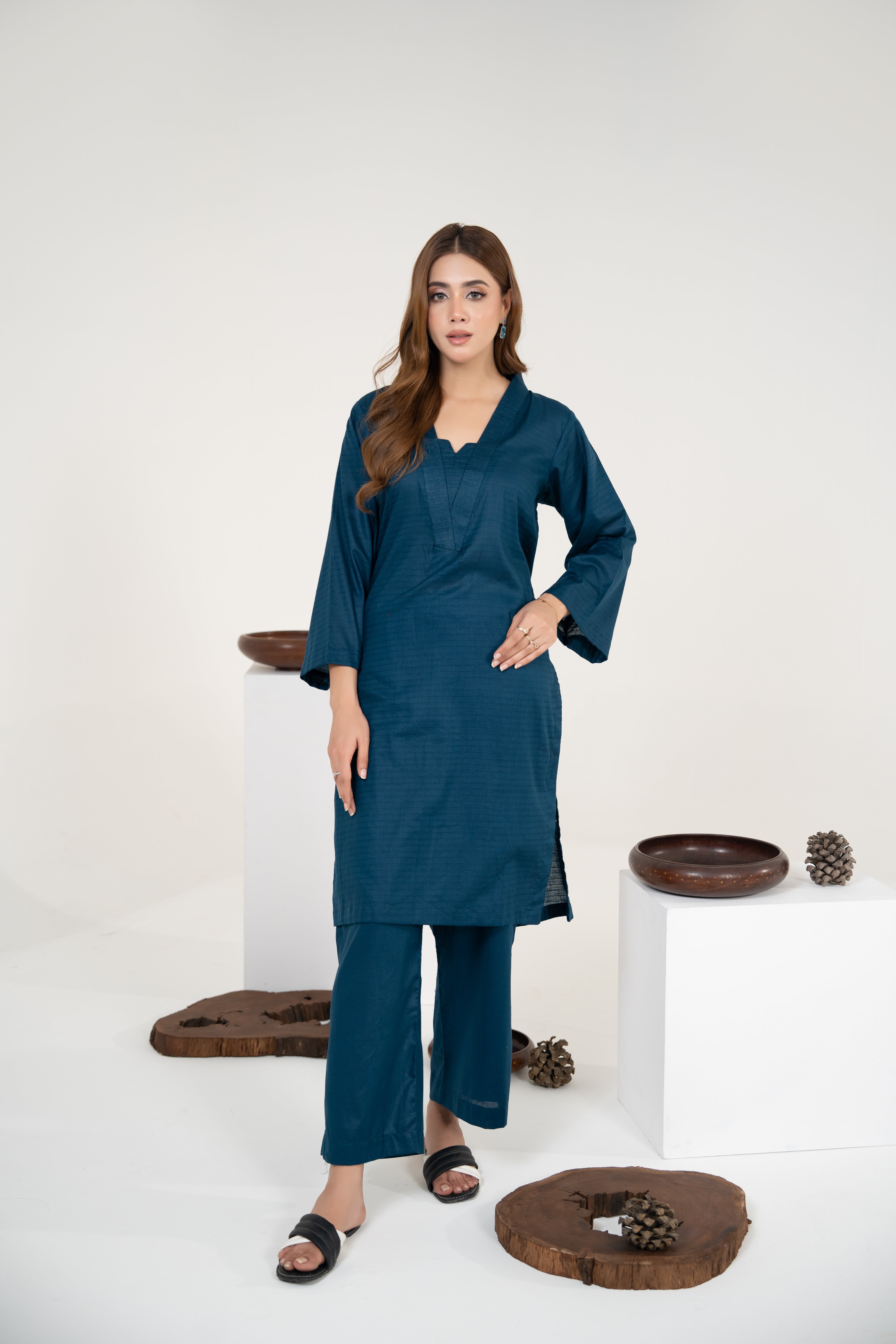 Midnight Blue - 2PC-Stitched