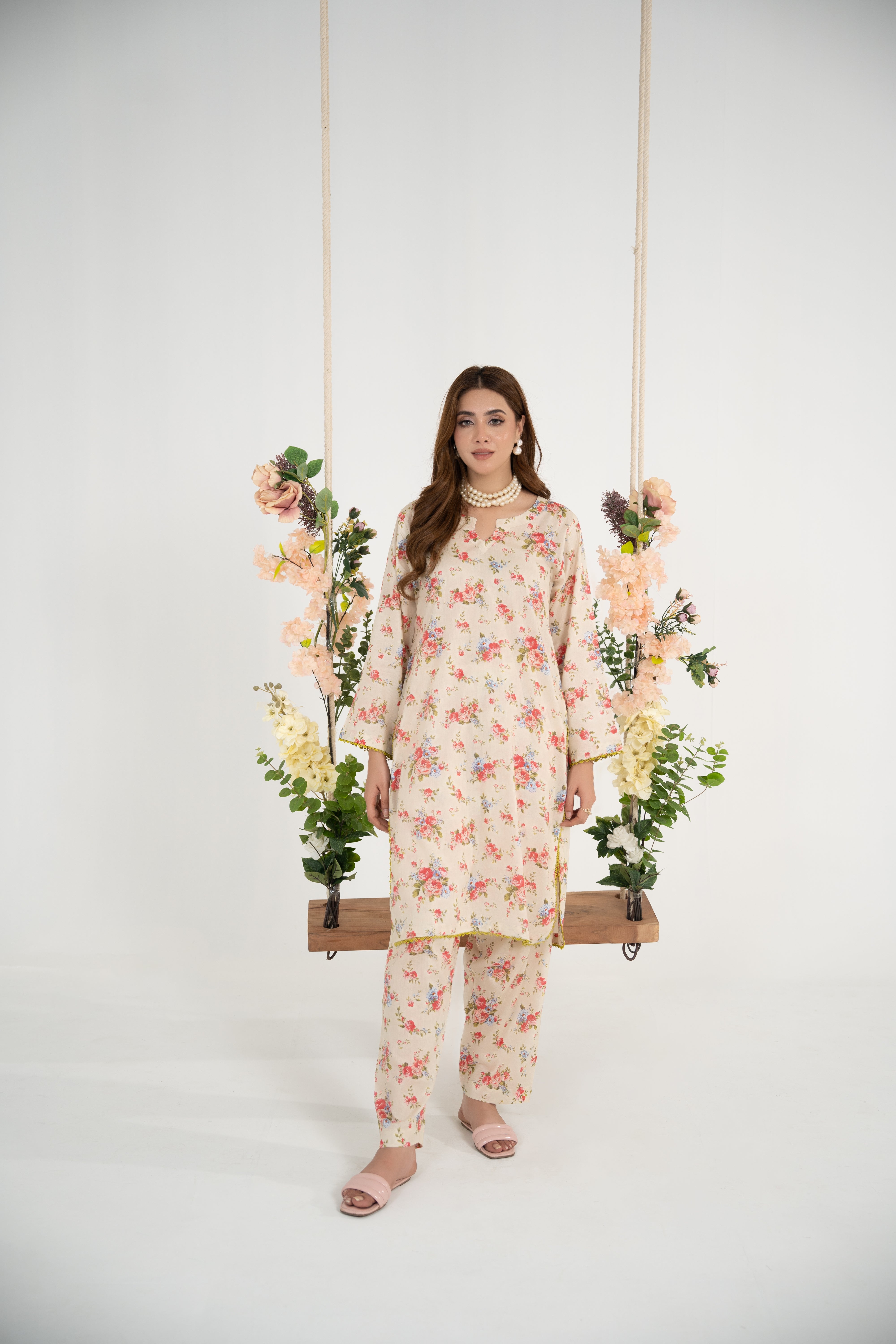 Bashar-2pc printed lawn suit